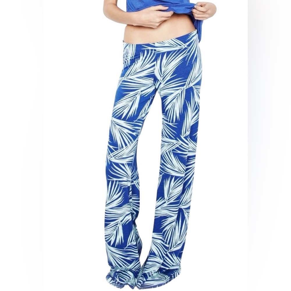 NWT Michael Lauren Derby Core Women’s Wide Leg Pants Tropical Print Size Medium
